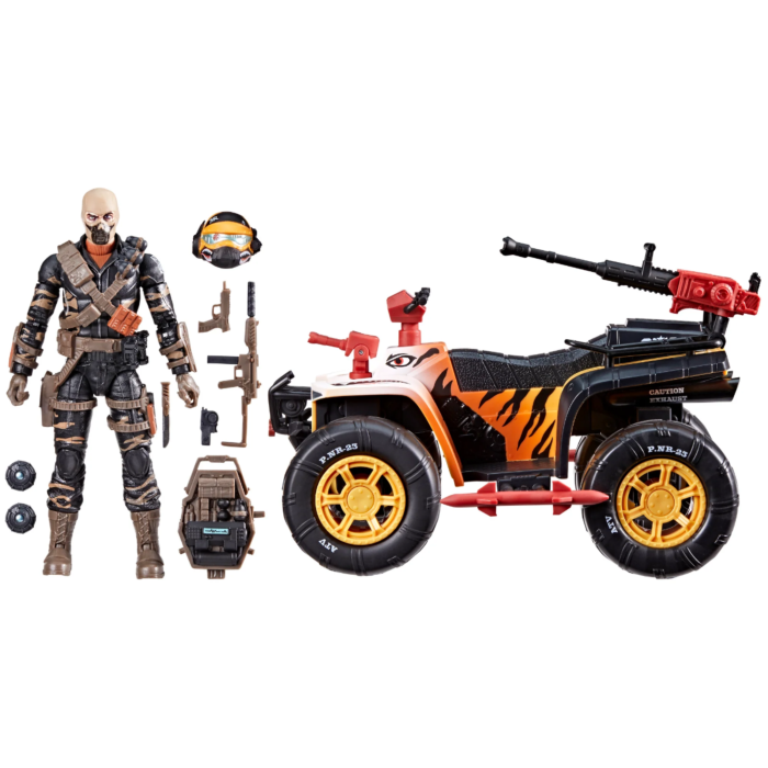 G.I. Joe - Tiger Force Wreckage & Tiger Paw ATV Classified Series 6" Scale Action Figure Vehicle Playset