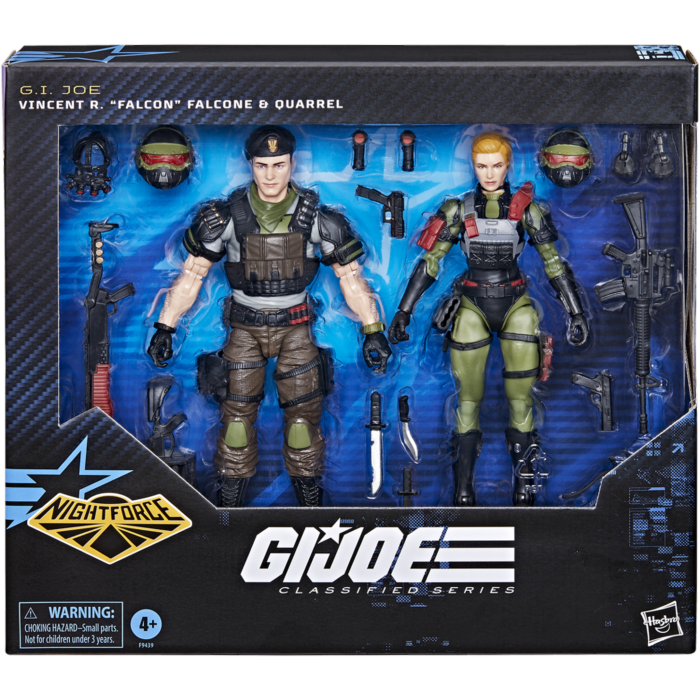 G.I. Joe - Night Force Vincent R. "Falcon" Falcone & Quarrel Classified Series 6" Scale Action Figure 2-Pack