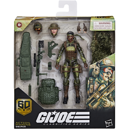 G.I. Joe - Action Marine Sniper 60th Anniversary Classified Series Deluxe 6" Scale Action Figure