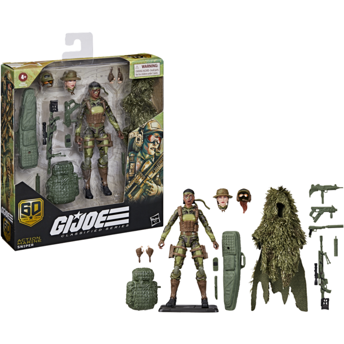 G.I. Joe - Action Marine Sniper 60th Anniversary Classified Series Deluxe 6" Scale Action Figure