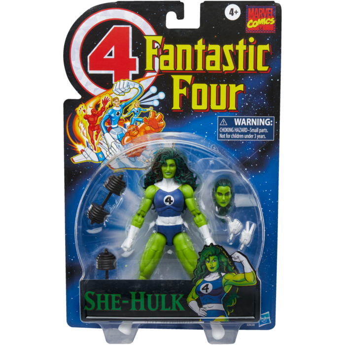 Fantastic Four - She-Hulk Retro Marvel Legends 6" Scale Action Figure