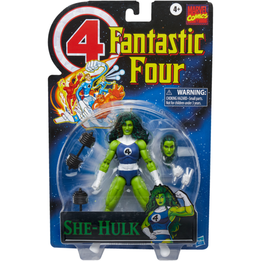 Fantastic Four - She-Hulk Retro Marvel Legends 6" Scale Action Figure