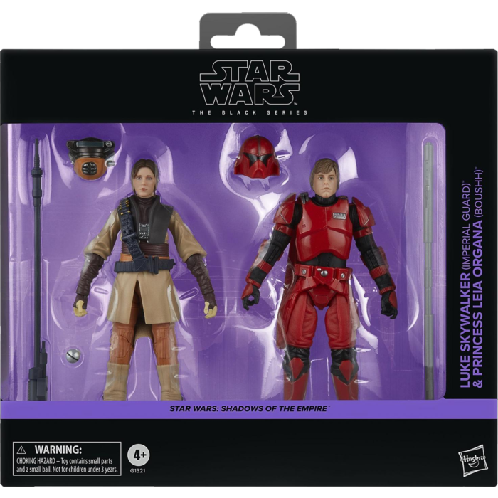 Star Wars: Shadows of the Empire - Luke Skywalker (Imperial Guard) & Princess Leia Organa (Boushh) Black Series 6" Scale Action Figure 2-Pack