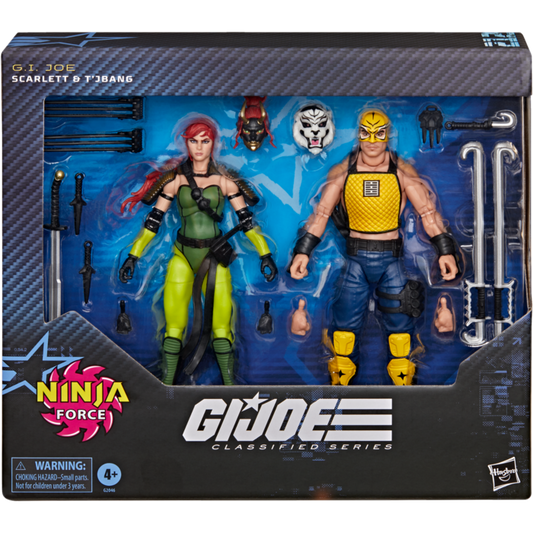 G.I. Joe - Classified Series #212 - Ninja Force Scarlett and T'Jbang Action Figure 2-Pack