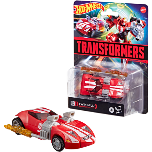 Hot Wheels x Transformers - Twin Mill (Red) Transformers Collaborative 5" Action Figure