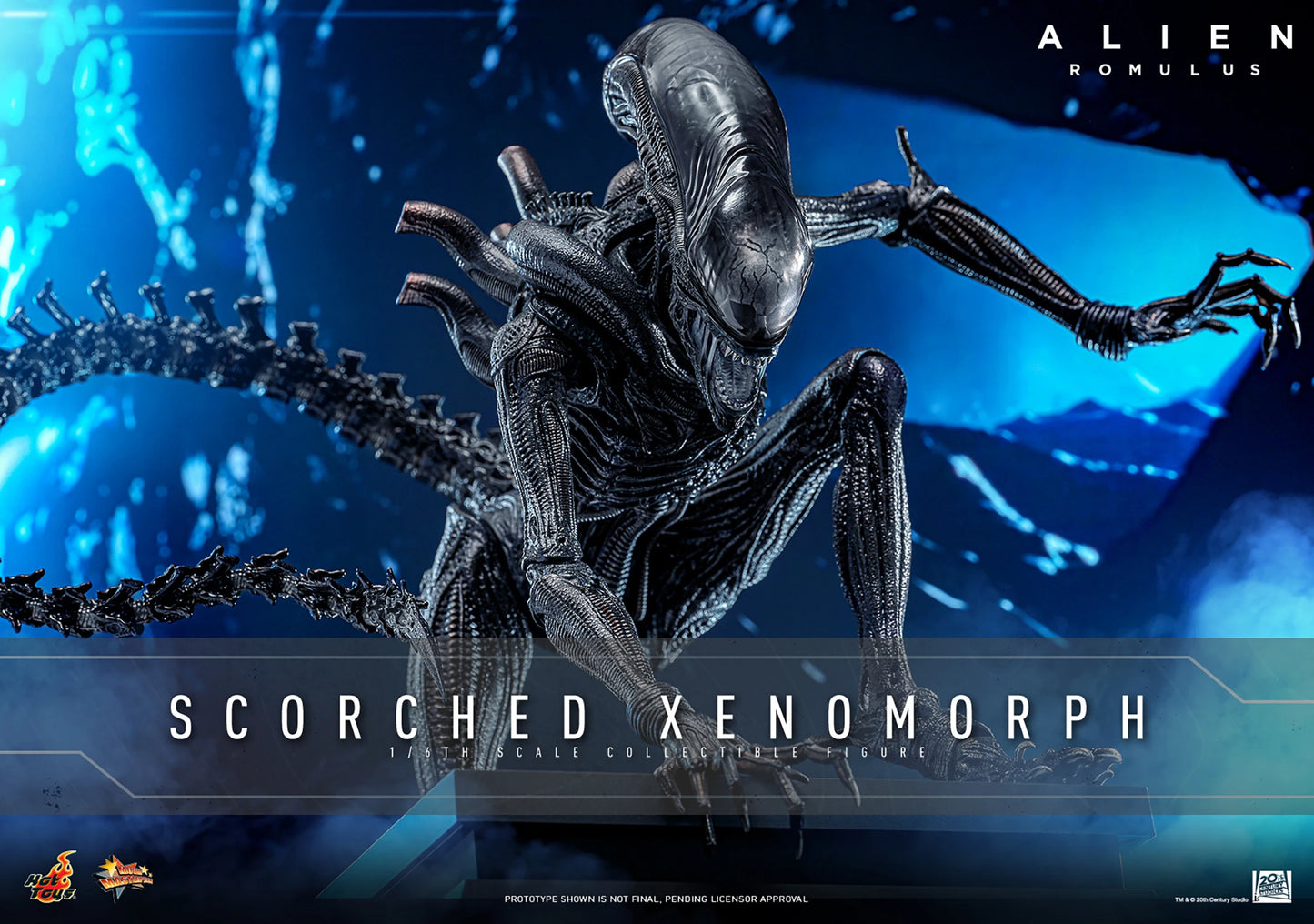 Hot Toys MMS784 Alien: Romulus - Scorched Xenomorph 1/6th Scale Collectible Figure