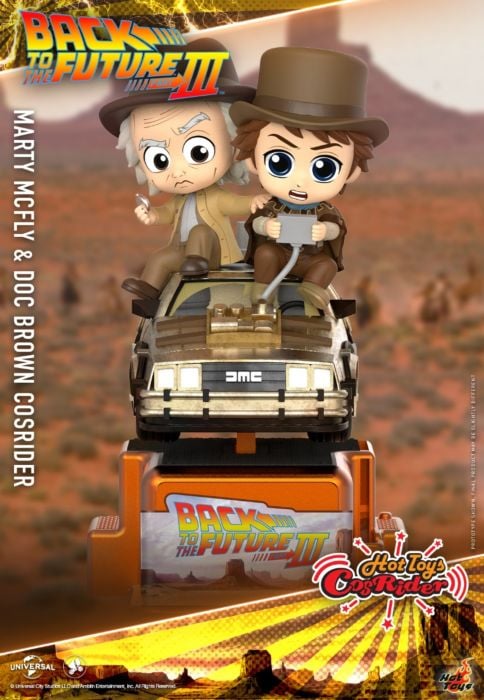 Back to the Future Part III - Marty McFly & Doc Brown CosRider Hot Toys Figure