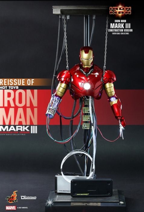 Iron Man - Iron Man Mark III (Construction Version) 1/6th Scale Hot Toys Action Figure