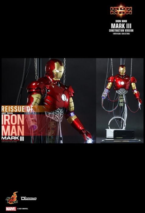 Iron Man - Iron Man Mark III (Construction Version) 1/6th Scale Hot Toys Action Figure