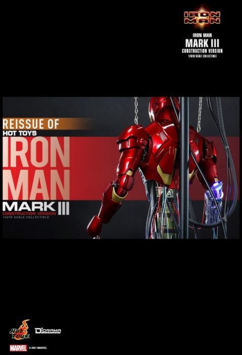 Iron Man - Iron Man Mark III (Construction Version) 1/6th Scale Hot Toys Action Figure