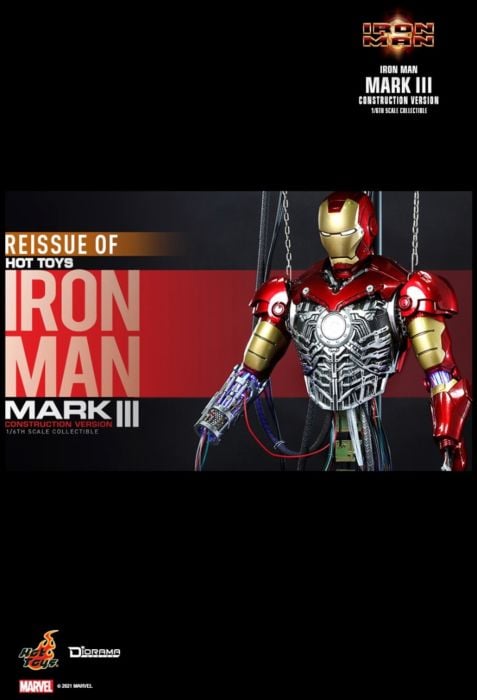 Iron Man - Iron Man Mark III (Construction Version) 1/6th Scale Hot Toys Action Figure