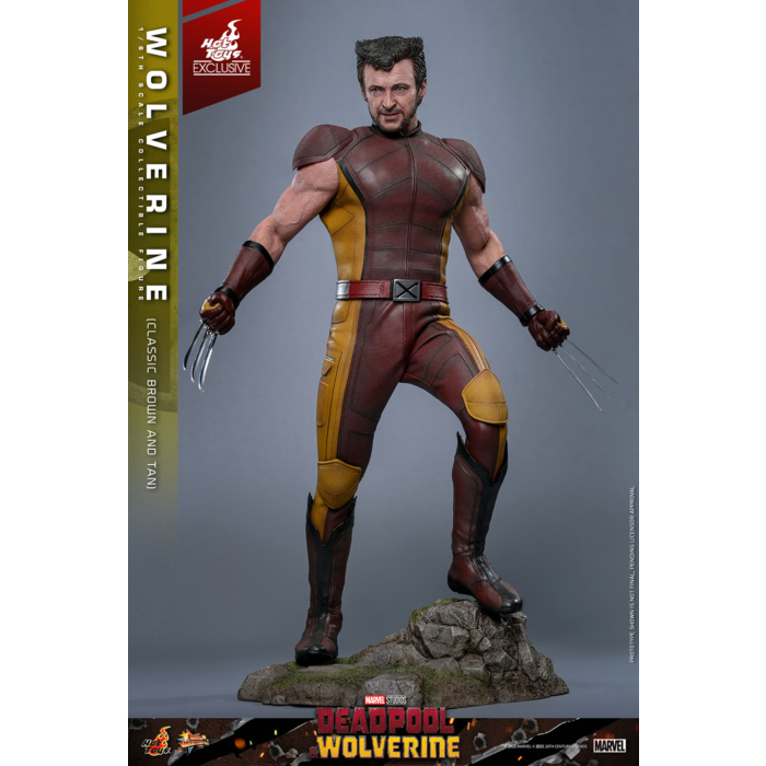 Deadpool & Wolverine (2024) - Wolverine (Classic Brown & Tan Suit) 1/6th Scale Hot Toys Action Figure (Hot Toys Exclusive)