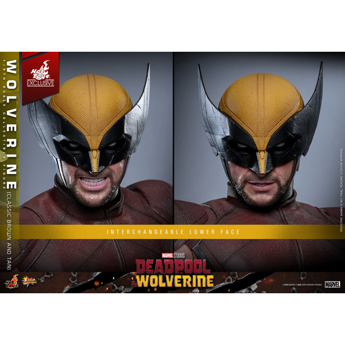 Deadpool & Wolverine (2024) - Wolverine (Classic Brown & Tan Suit) 1/6th Scale Hot Toys Action Figure (Hot Toys Exclusive)
