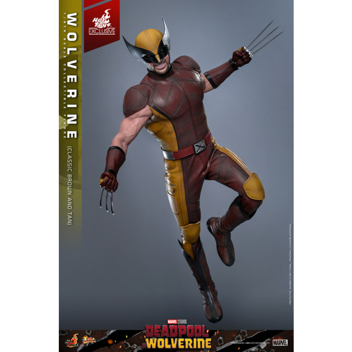 Deadpool & Wolverine (2024) - Wolverine (Classic Brown & Tan Suit) 1/6th Scale Hot Toys Action Figure (Hot Toys Exclusive)
