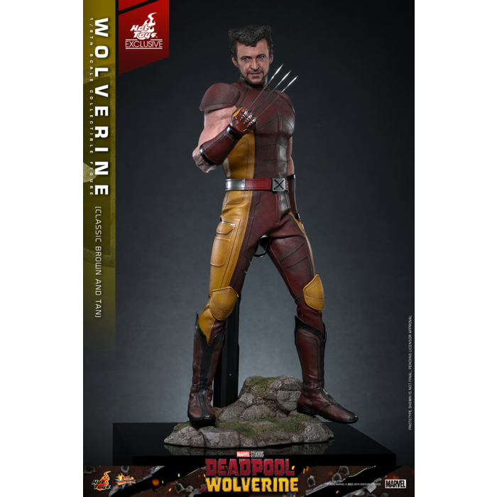 Deadpool & Wolverine (2024) - Wolverine (Classic Brown & Tan Suit) 1/6th Scale Hot Toys Action Figure (Hot Toys Exclusive)
