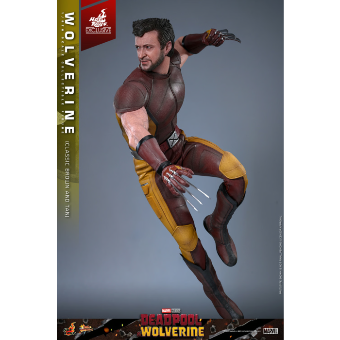 Deadpool & Wolverine (2024) - Wolverine (Classic Brown & Tan Suit) 1/6th Scale Hot Toys Action Figure (Hot Toys Exclusive)