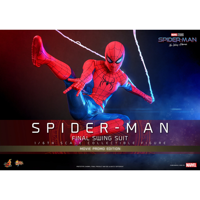 Spider-Man: No Way Home - Spider-Man (Final Swing Suit) (Movie Promo Edition) 1/6th Scale Hot Toys Action Figure (Hot Toys Exclusive)