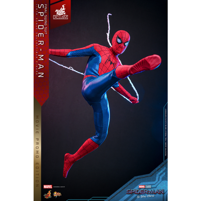 Spider-Man: No Way Home - Spider-Man (Final Swing Suit) (Movie Promo Edition) 1/6th Scale Hot Toys Action Figure (Hot Toys Exclusive)