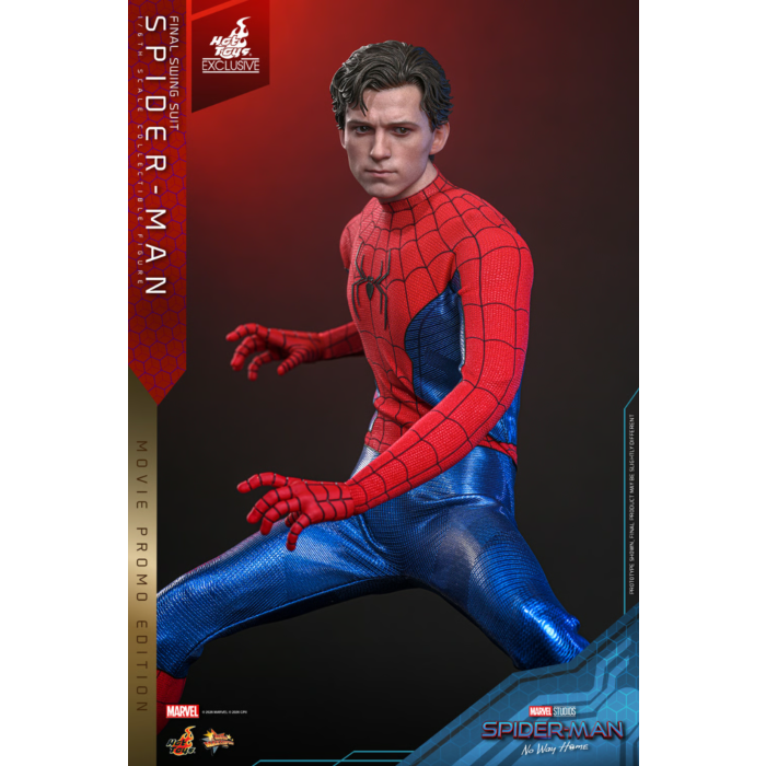 Spider-Man: No Way Home - Spider-Man (Final Swing Suit) (Movie Promo Edition) 1/6th Scale Hot Toys Action Figure (Hot Toys Exclusive)