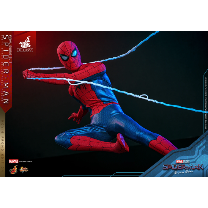 Spider-Man: No Way Home - Spider-Man (Final Swing Suit) (Movie Promo Edition) 1/6th Scale Hot Toys Action Figure (Hot Toys Exclusive)