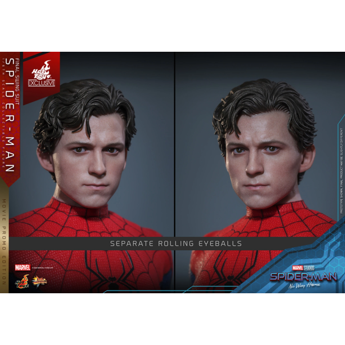 Spider-Man: No Way Home - Spider-Man (Final Swing Suit) (Movie Promo Edition) 1/6th Scale Hot Toys Action Figure (Hot Toys Exclusive)