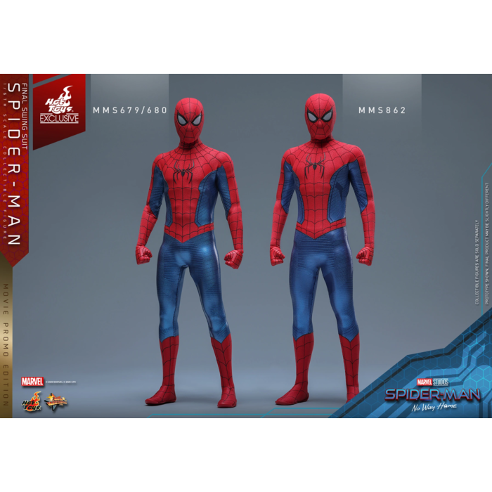 Spider-Man: No Way Home - Spider-Man (Final Swing Suit) (Movie Promo Edition) 1/6th Scale Hot Toys Action Figure (Hot Toys Exclusive)