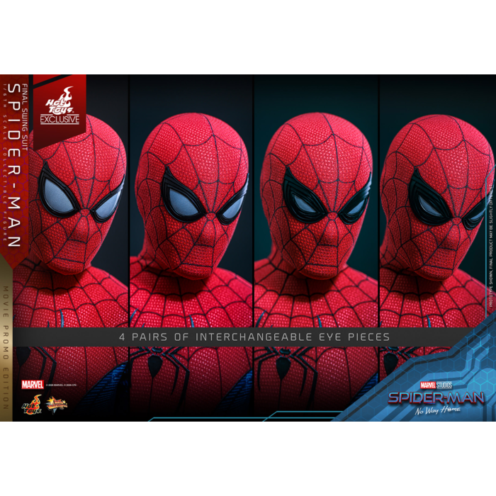 Spider-Man: No Way Home - Spider-Man (Final Swing Suit) (Movie Promo Edition) 1/6th Scale Hot Toys Action Figure (Hot Toys Exclusive)