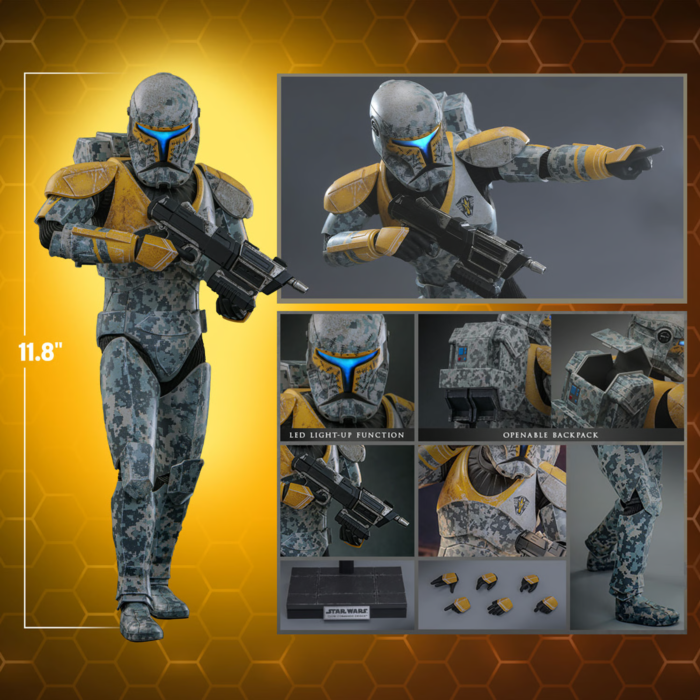 Star Wars: The Clone Wars - Clone Commando Gregor 1/6th Scale Hot Toys Action Figure (Hot Toys Exclusive)