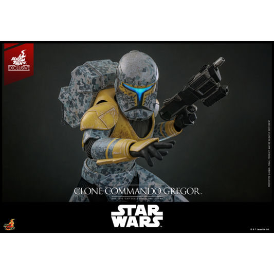 Star Wars: The Clone Wars - Clone Commando Gregor 1/6th Scale Hot Toys Action Figure (Hot Toys Exclusive)