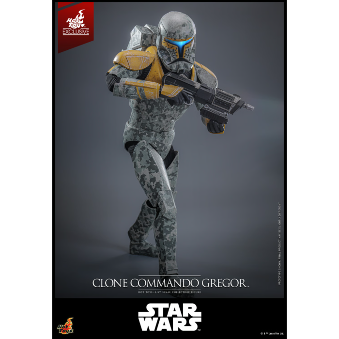 Star Wars: The Clone Wars - Clone Commando Gregor 1/6th Scale Hot Toys Action Figure (Hot Toys Exclusive)
