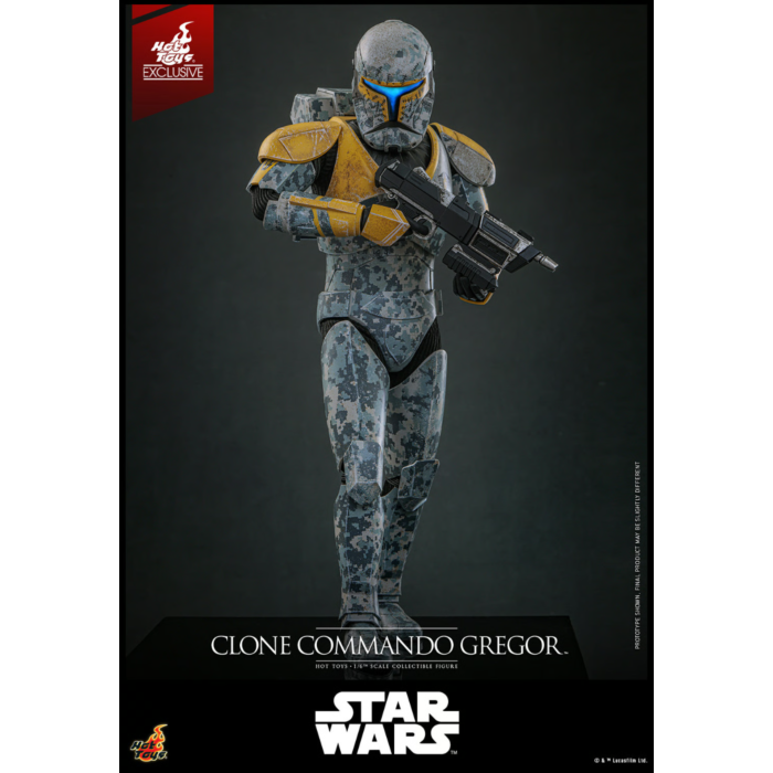 Star Wars: The Clone Wars - Clone Commando Gregor 1/6th Scale Hot Toys Action Figure (Hot Toys Exclusive)