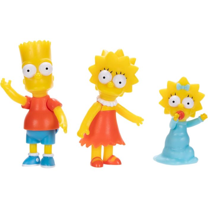 The Simpsons - Homer, Marge, Bart, Lisa, Maggie, Santa’s Little Helper, & Snowball II Simpsons Family 2.5" Scale Action Figure 7-Pack