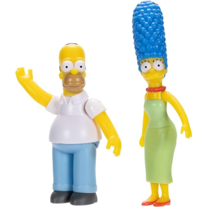 The Simpsons - Homer, Marge, Bart, Lisa, Maggie, Santa’s Little Helper, & Snowball II Simpsons Family 2.5" Scale Action Figure 7-Pack