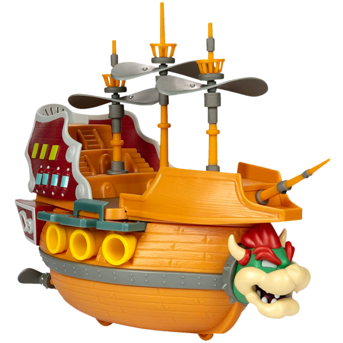 Super Mario - Bowser's Airship World of Nintendo Deluxe 15” Action Figure Playset