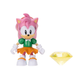 Sonic the Hedgehog - Classic Amy with Yellow Chaos Emerald 4" Scale Action Figure (Wave 18)