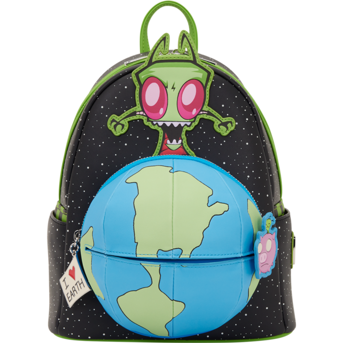 Invader Zim - Glow-in-the-Dark 10" Faux Leather Mini Backpack