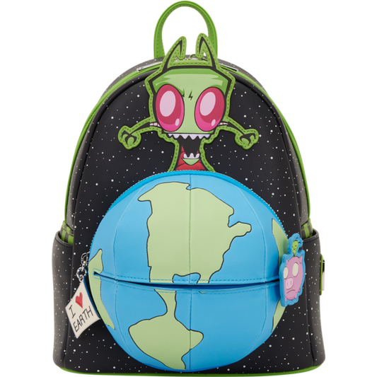 Invader Zim - Glow-in-the-Dark 10" Faux Leather Mini Backpack