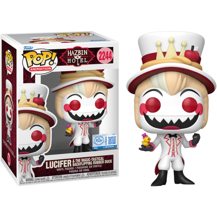Hazbin Hotel - Lucifer & The Magic-Tastical Backflipping Rubber Duck Pop! Vinyl Figure