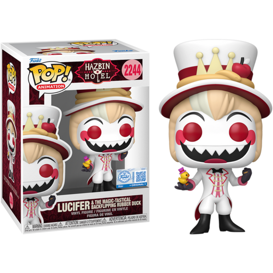 Hazbin Hotel - Lucifer & The Magic-Tastical Backflipping Rubber Duck Pop! Vinyl Figure