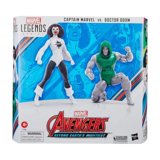 Marvel Avengers Legends Captain Marvel vs. Doctor Doom Action Figure Set - 2pk