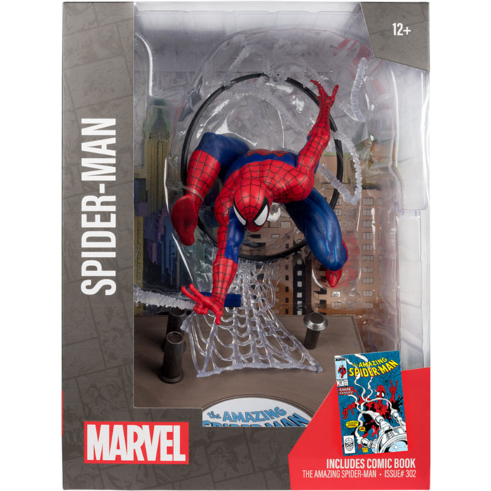 Spider-Man - Spider-Man (The Amazing Spider-Man #301) by Todd McFarlane 1/6th Scale PVC Statue with Comic Book