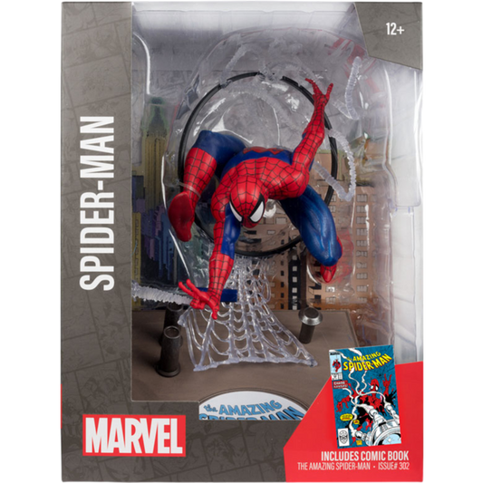 Spider-Man - Spider-Man (The Amazing Spider-Man #301) by Todd McFarlane 1/6th Scale PVC Statue with Comic Book