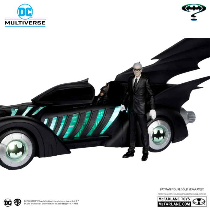 Batman Forever (1995) - Alfred Pennyworth & Batmobile DC Multiverse Gold Label 7" Scale Action Figure Vehicle 2-Pack