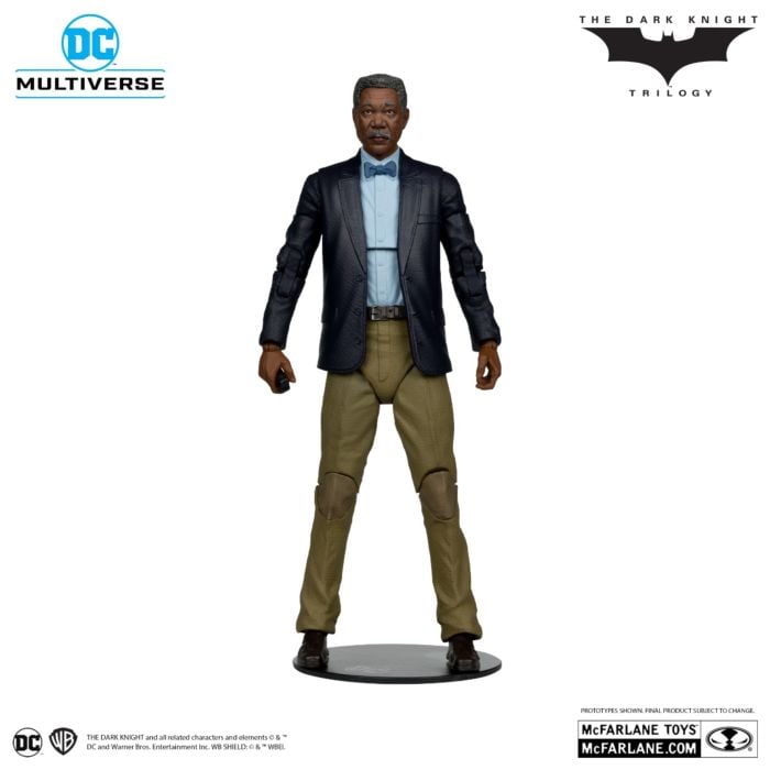 The Dark Knight (2008) - Lucius Fox & Tumbler Batmobile DC Multiverse Gold Label 7" Scale Action Figure Vehicle 2-Pack