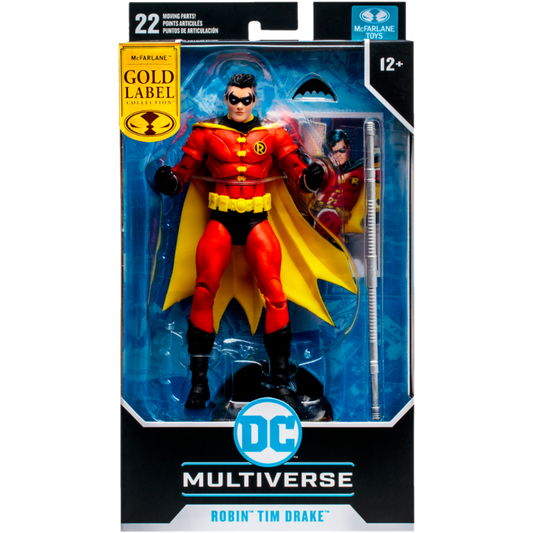 Batman - Robin Tim Drake (Red Suit Variant) DC Multiverse Gold Label 7” Scale Action Figure