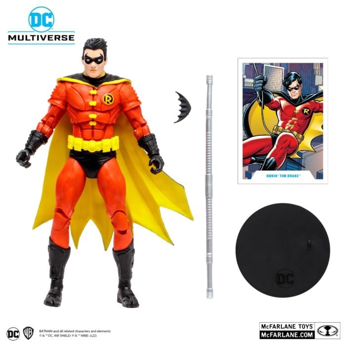 Batman - Robin Tim Drake (Red Suit Variant) DC Multiverse Gold Label 7” Scale Action Figure