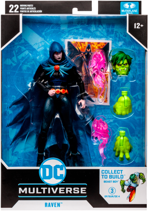 Titans - Raven DC Multiverse 7” Scale Action Figure (Beast Boy Build-A-Figure)