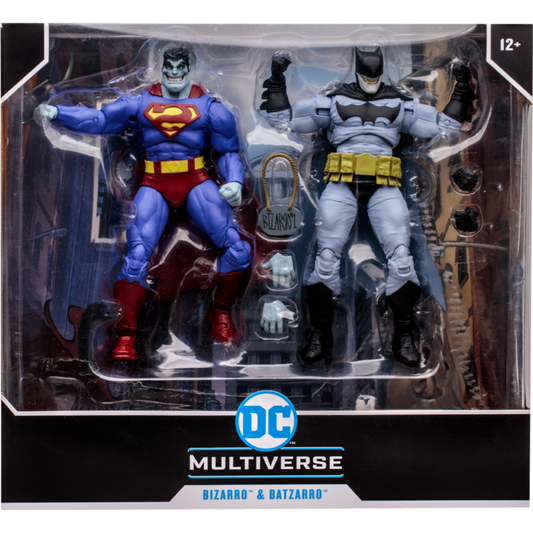 Superman - Bizarro & Batzarro DC Multiverse 7" Scale Action Figure 2-Pack