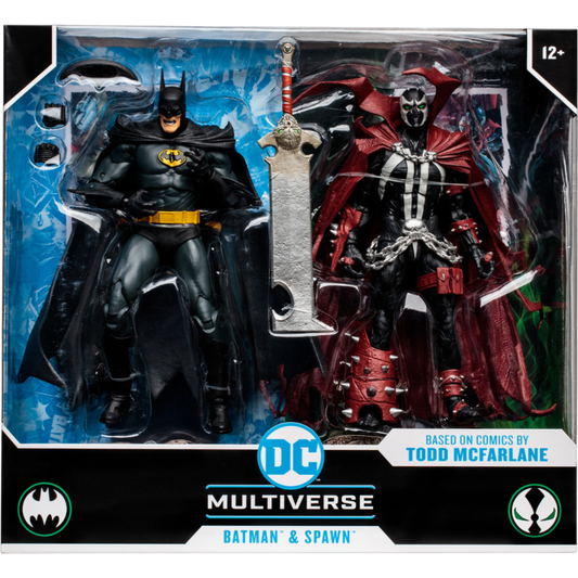 Batman/Spawn - Batman & Spawn DC Multiverse 7" Scale Action Figure 2-Pack