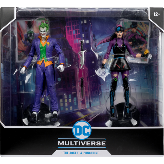 Batman - The Joker & Punchline DC Multiverse 7" Scale Action Figure 2-Pack